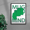 MUG MIND contemporary wall art print by Max Blackmore - sold by DROOL