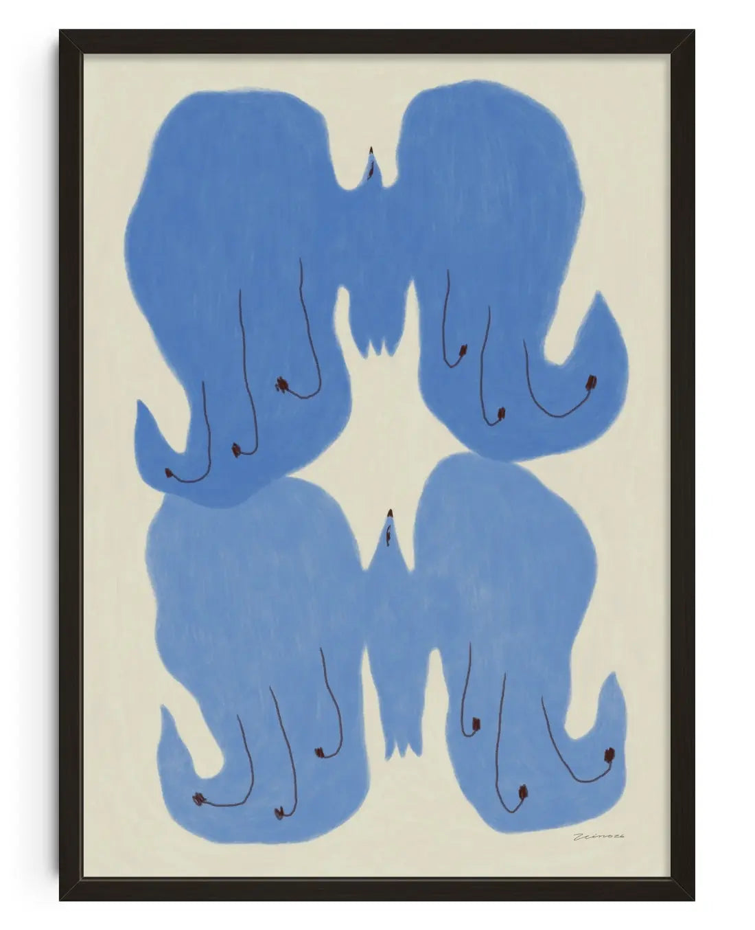 HAVE YOU SEEN HAPPINESS HERE? contemporary art print by Olivia Leino - sold by DROOL
