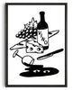 Load image into Gallery viewer, MAS VINO 2 contemporary wall art print by Max Blackmore - sold by DROOL