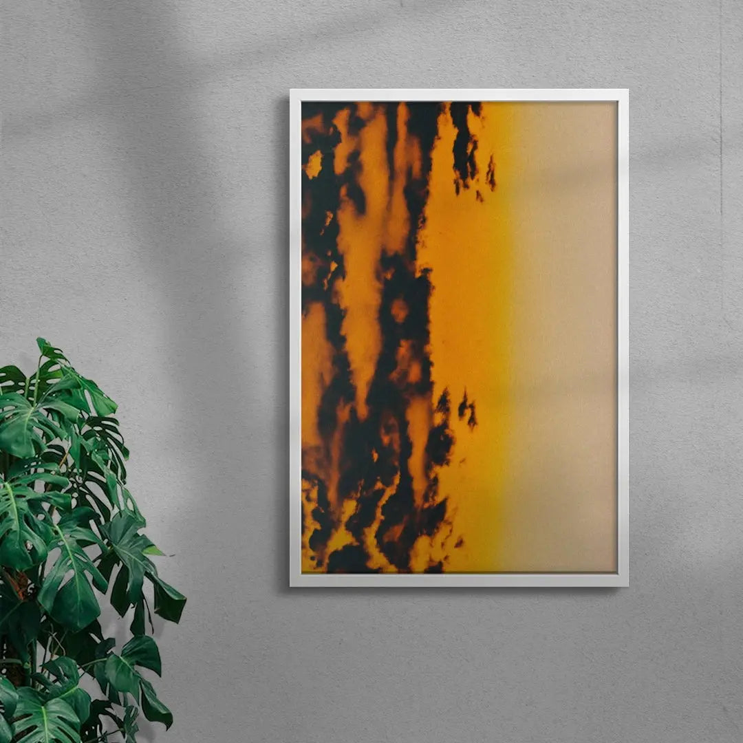 Ember contemporary wall art print by Omar Belattar - sold by DROOL