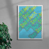 Poster 12 (Incident) contemporary wall art print by Gang Buron-Yi - sold by DROOL