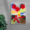 The Flower Thrower contemporary canvas art print by MENSLIES - sold by DROOL