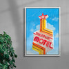Stardust Motel contemporary wall art print by Laurie Campbell - sold by DROOL