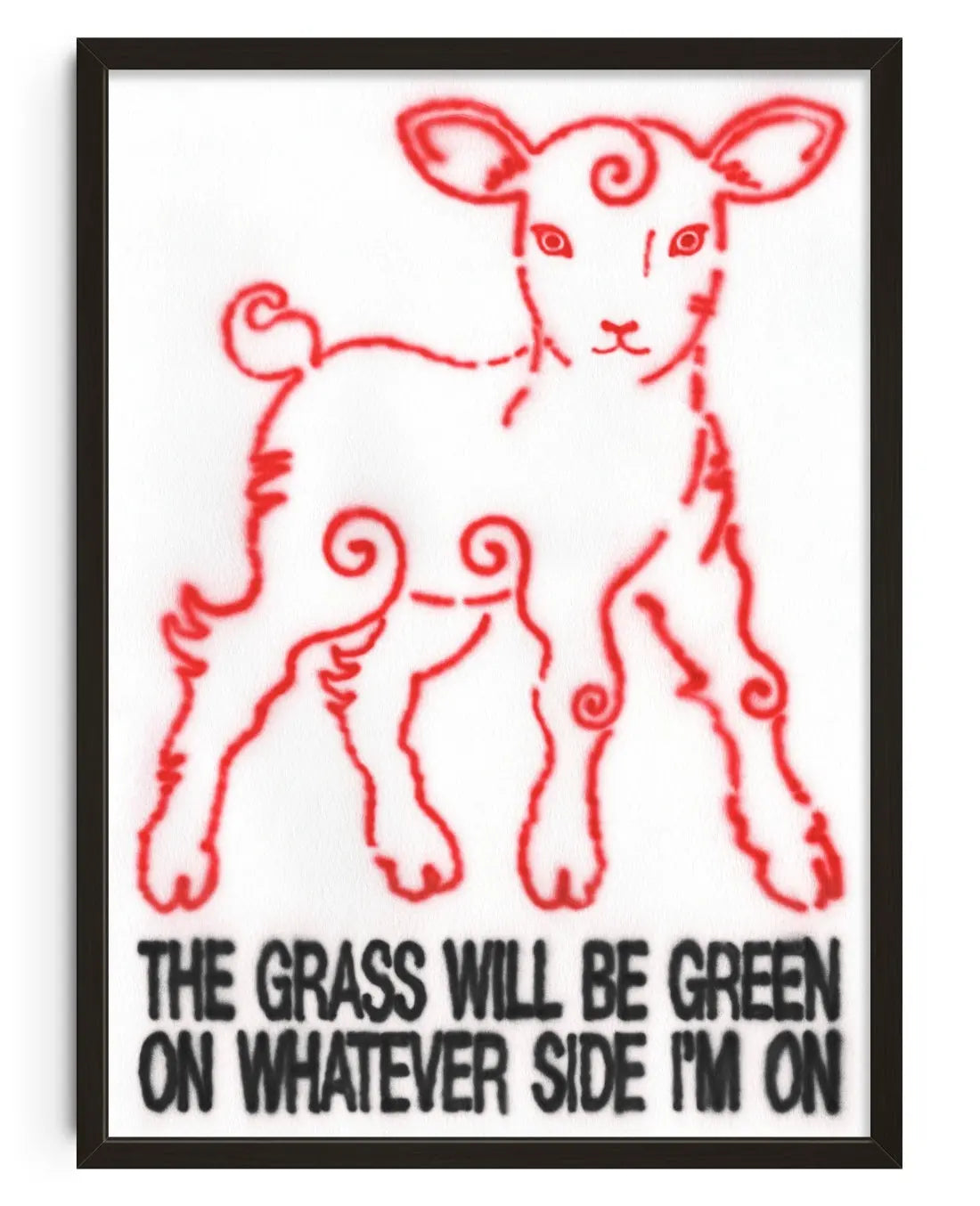 Green Grass contemporary art print by Alexander Khabbazi - sold by DROOL