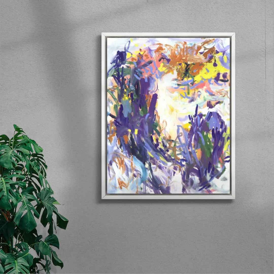 Purple brush strokes