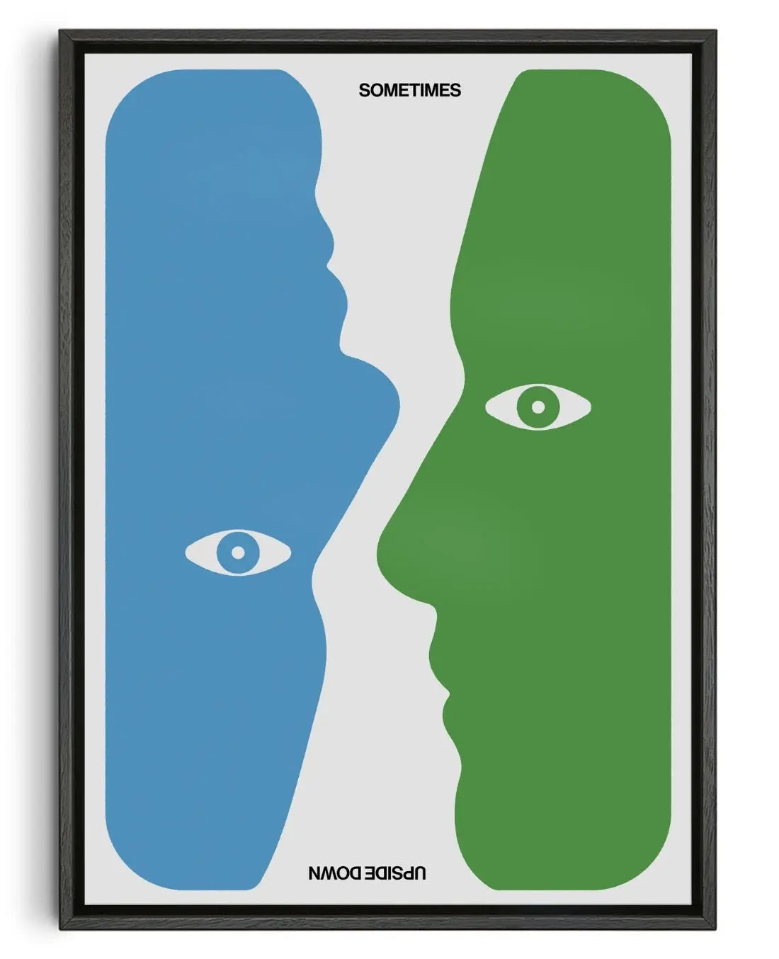 Sometimes Upside Down contemporary wall art print by John Schulisch - sold by DROOL