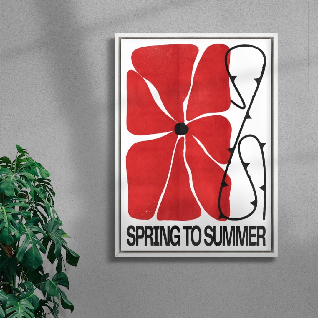 Spring to Summer contemporary wall art print by Alexander Khabbazi - sold by DROOL
