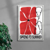 Spring to Summer contemporary wall art print by Alexander Khabbazi - sold by DROOL