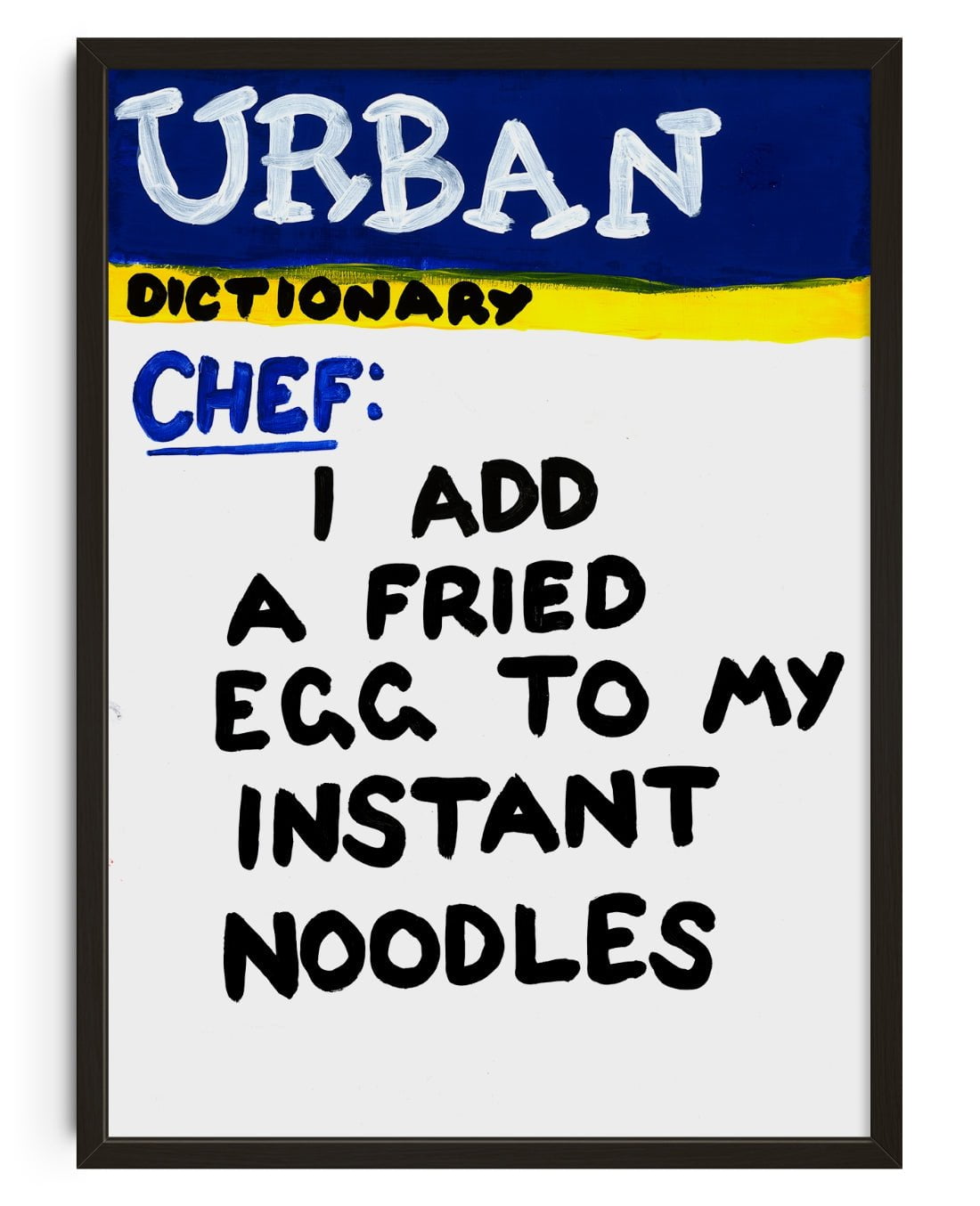 Instant Noodles contemporary wall art print by Times New Roadman - sold by DROOL