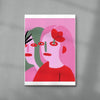 Flora contemporary wall art print by Kissi Ussuki - sold by DROOL