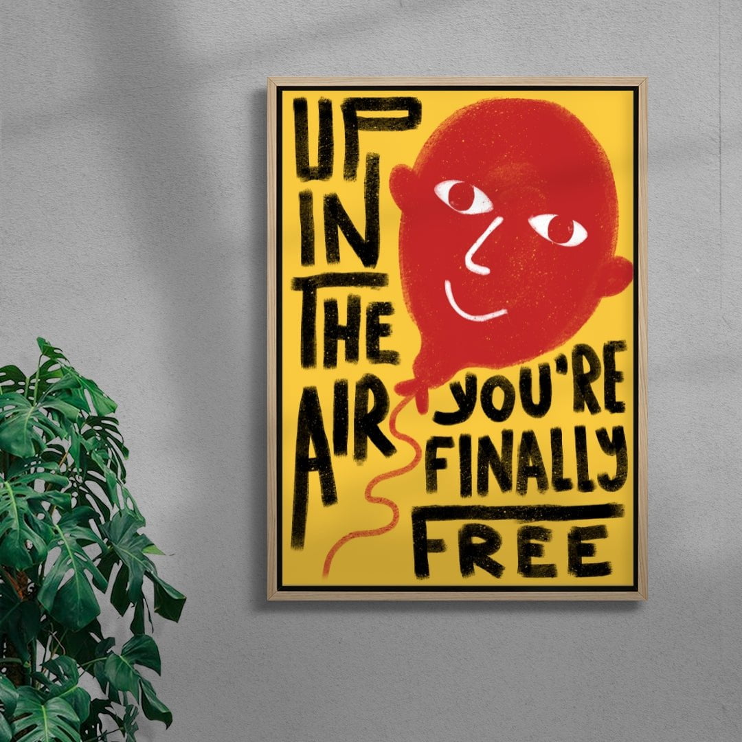 Up in the Air contemporary wall art print by Carilla Karahan - sold by DROOL