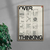 Overthinking contemporary wall art print by Mirza Talovic - sold by DROOL