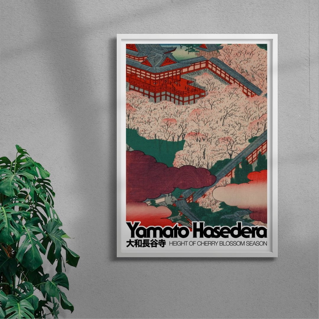 Yamato Hasedera contemporary wall art print by George Kempster - sold by DROOL