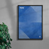 Dream in Blue contemporary wall art print by Henry M. - sold by DROOL