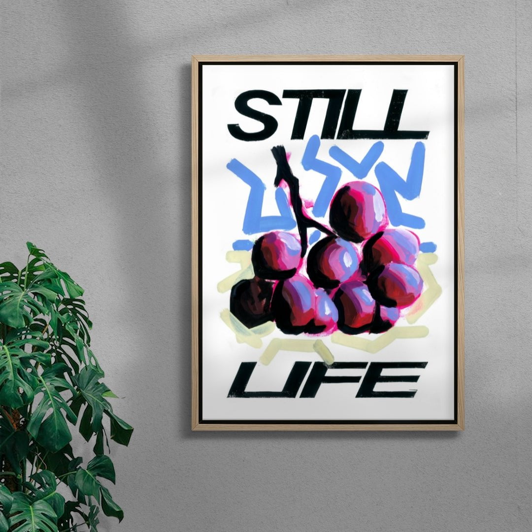Grape Life contemporary wall art print by 3WillyT - sold by DROOL