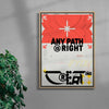 Any Path Is Right contemporary wall art print by MEDG - sold by DROOL