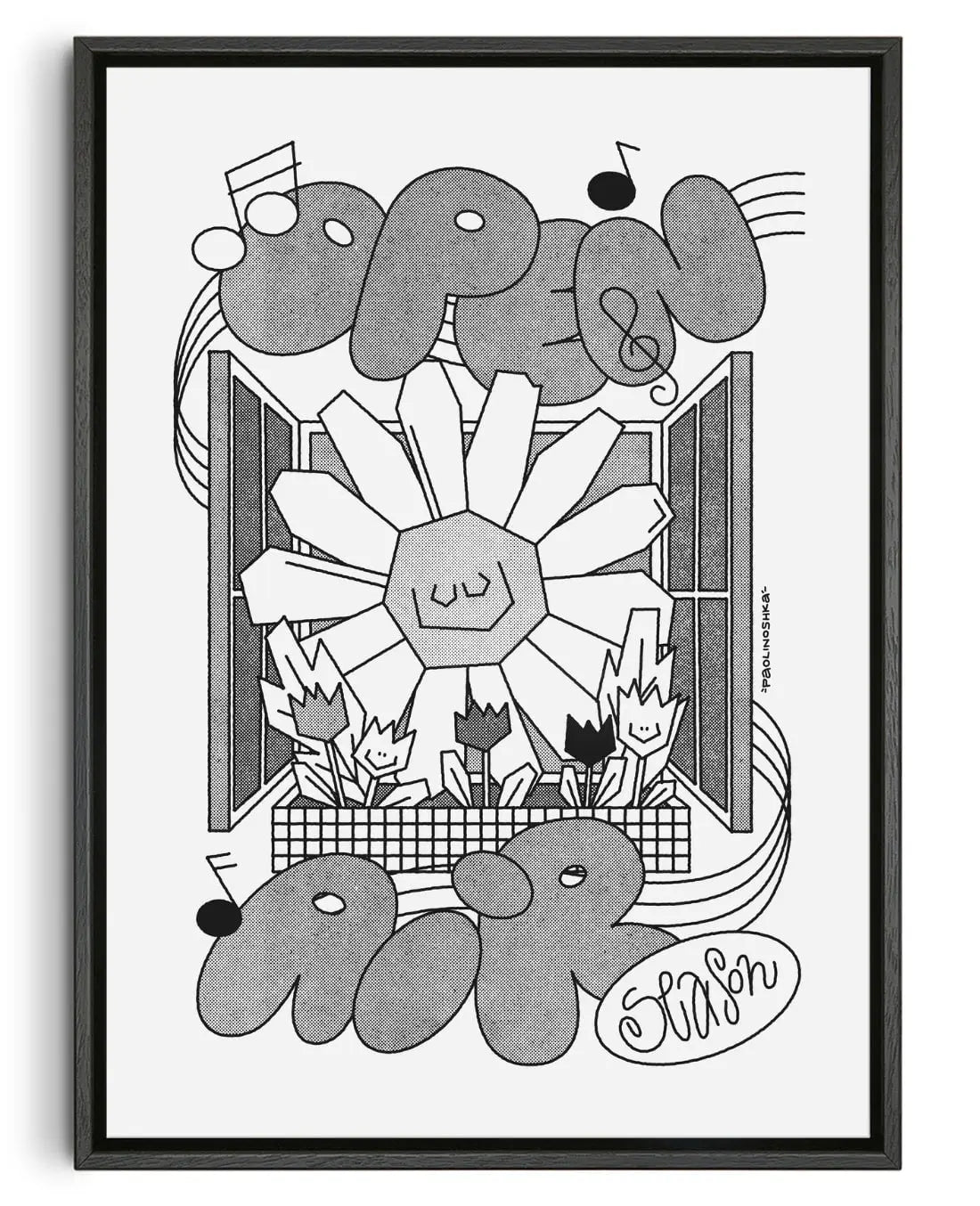 OPEN AIR SEASON contemporary wall art print by Paolinoshka - sold by DROOL