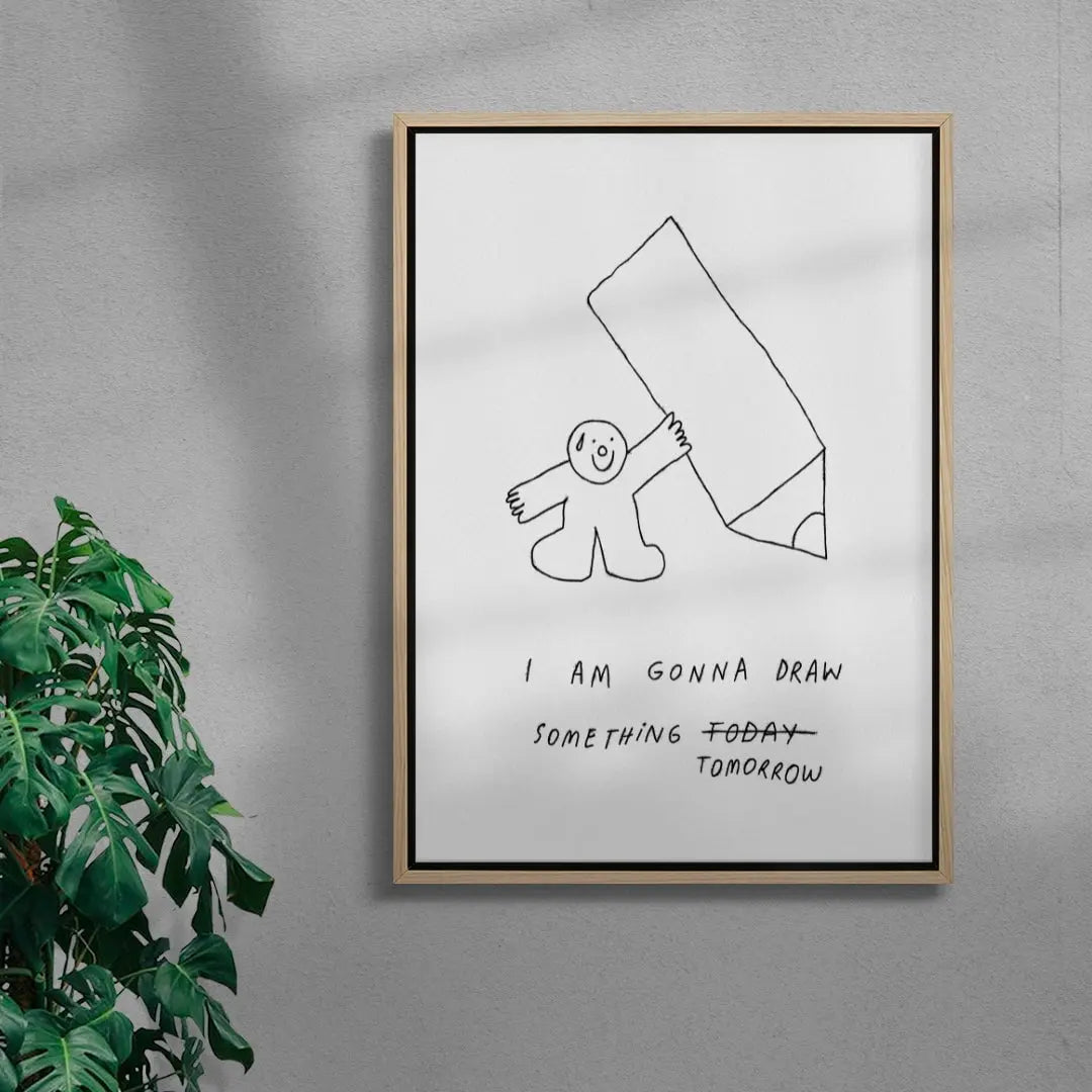 Tomorrow contemporary wall art print by Bianca Beneduci Assad - sold by DROOL