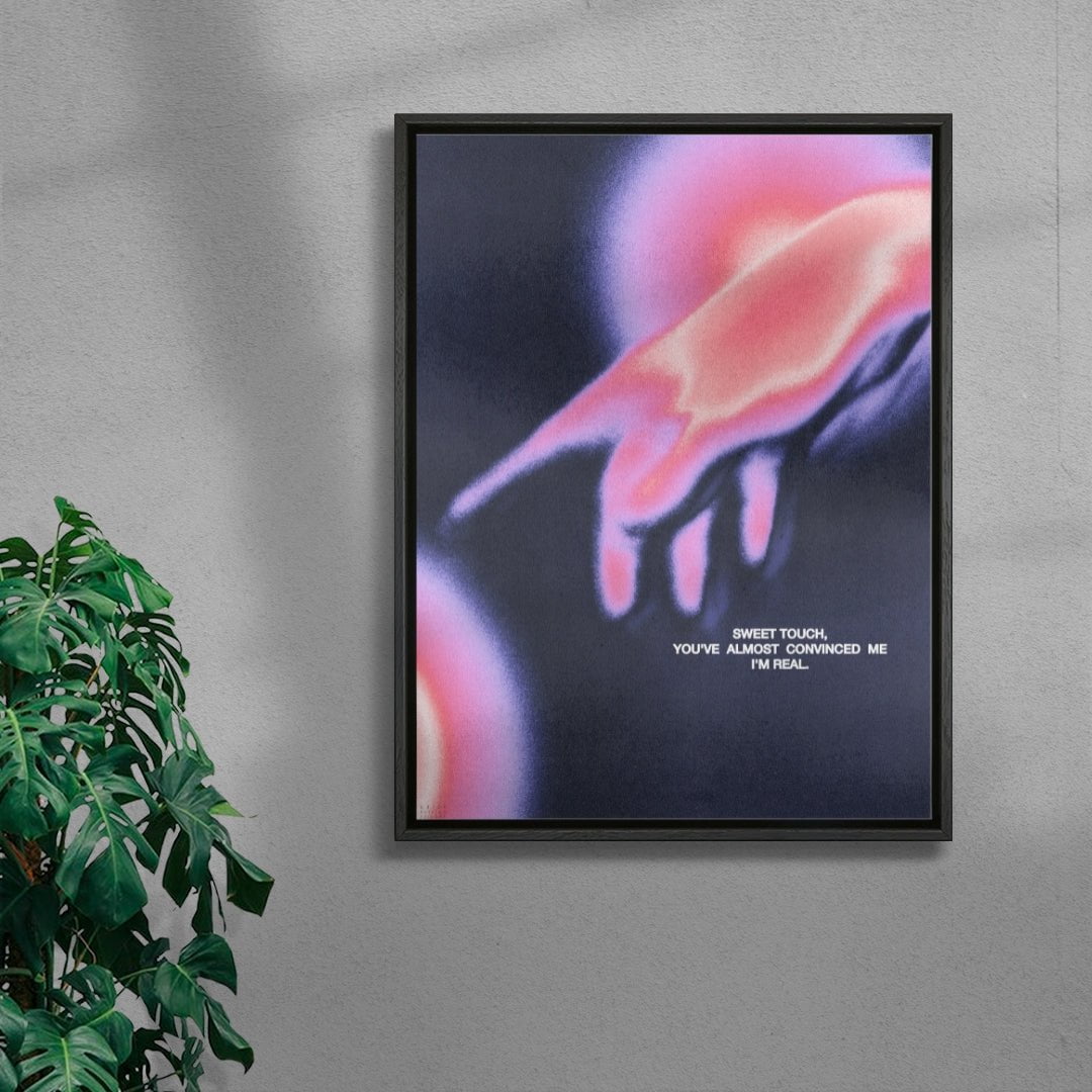 Touch contemporary wall art print by Antoine Paikert - sold by DROOL