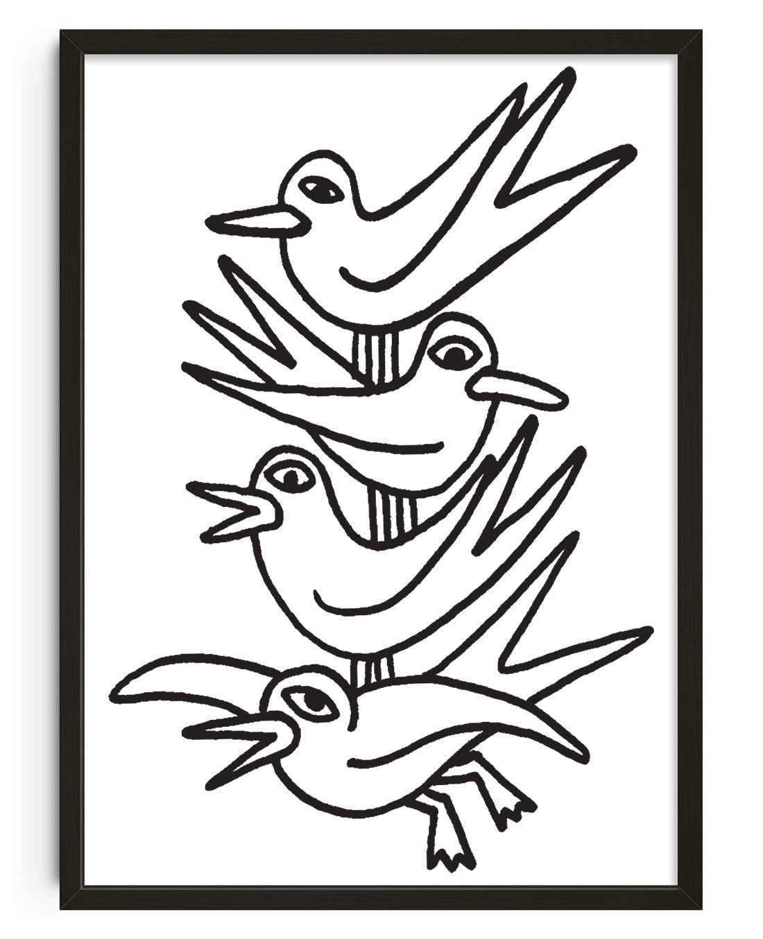 MEME GULL contemporary wall art print by Max Blackmore - sold by DROOL