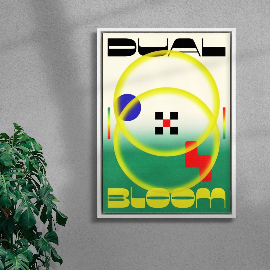 Dual Bloom contemporary wall art print by Sheyi Adebayo - sold by DROOL