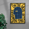 On The Grid Getting Nowhere contemporary wall art print by Carilla Karahan - sold by DROOL