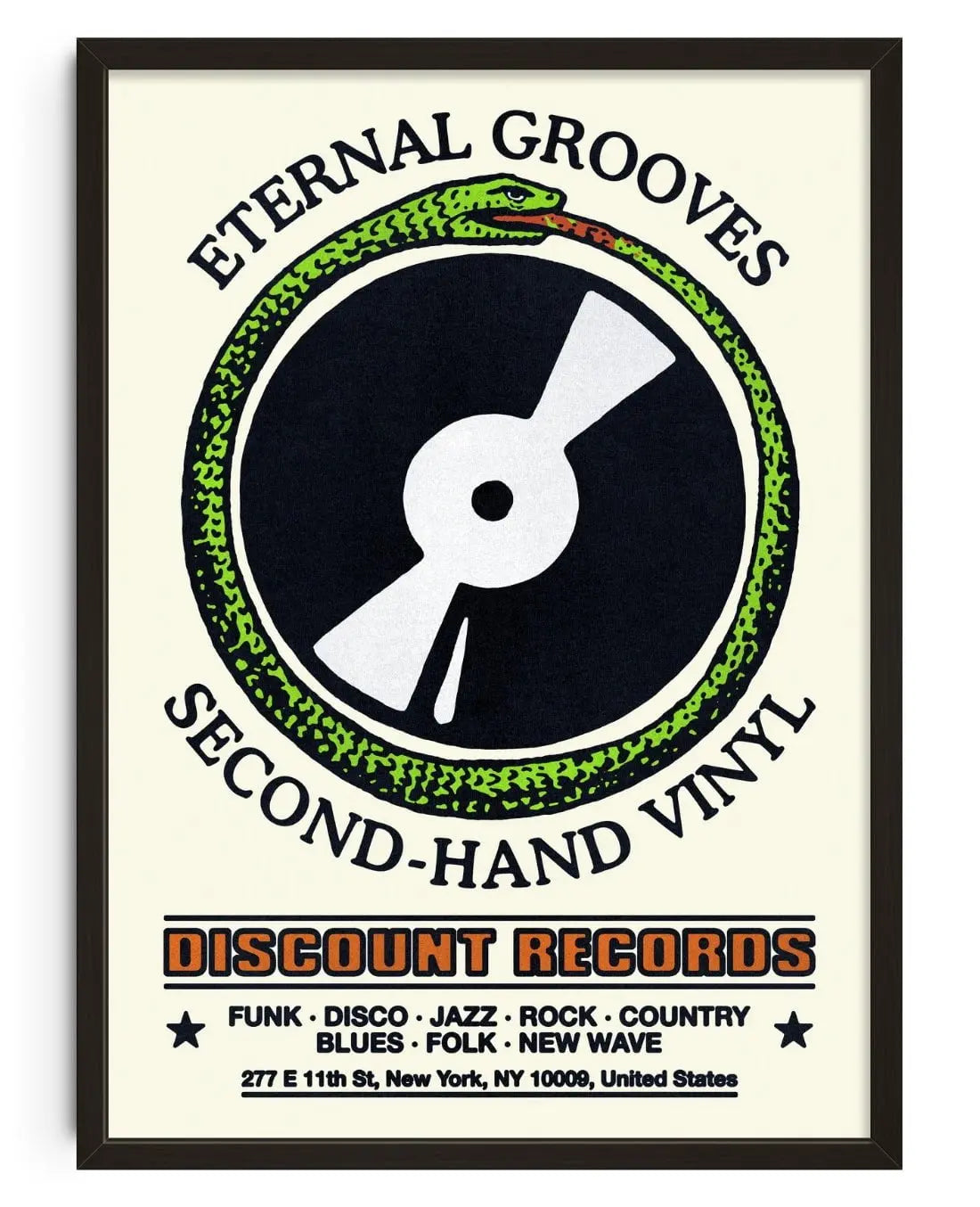 Eternal Grooves contemporary wall art print by Othman Zougam - sold by DROOL