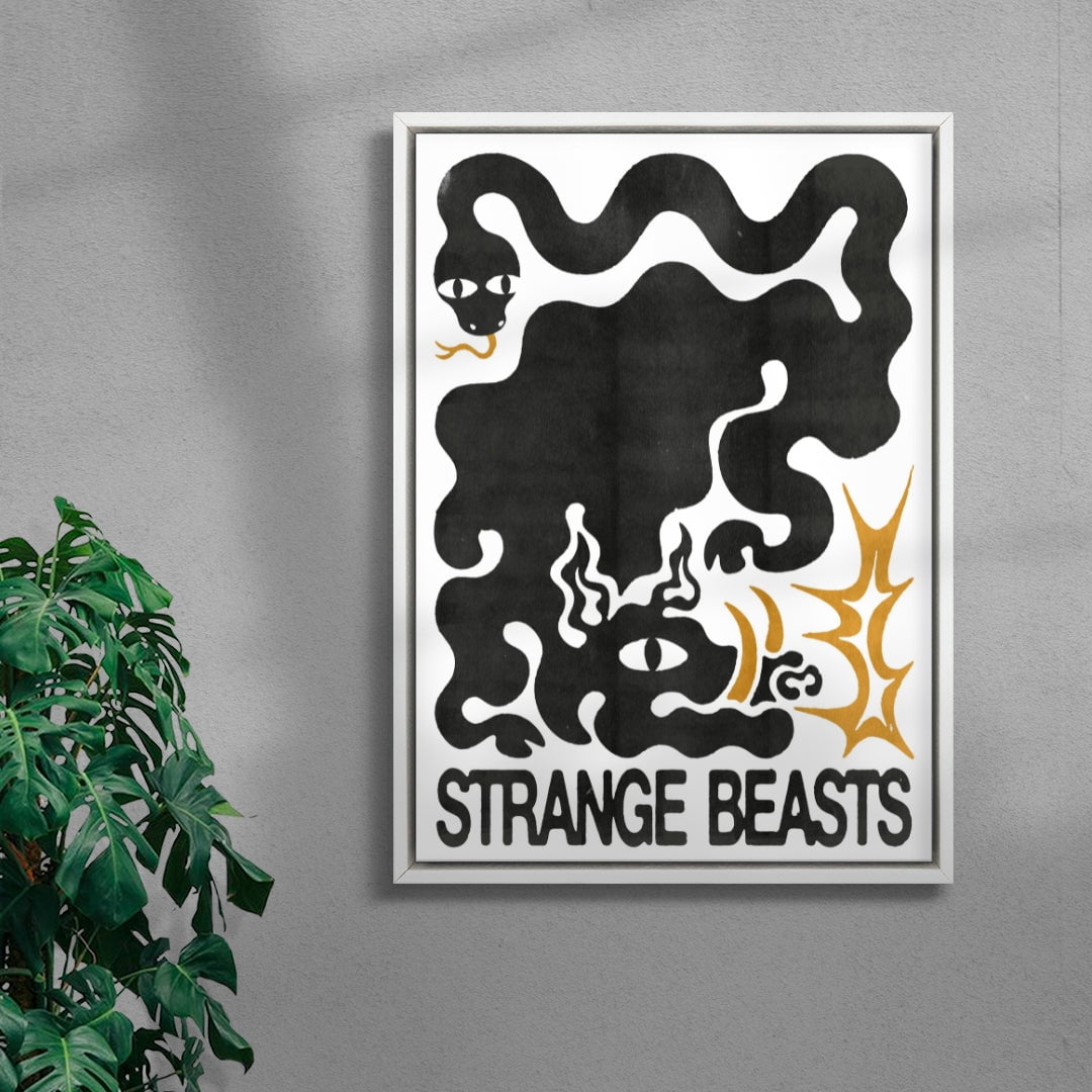 Strange Beasts contemporary wall art print by Alexander Khabbazi - sold by DROOL