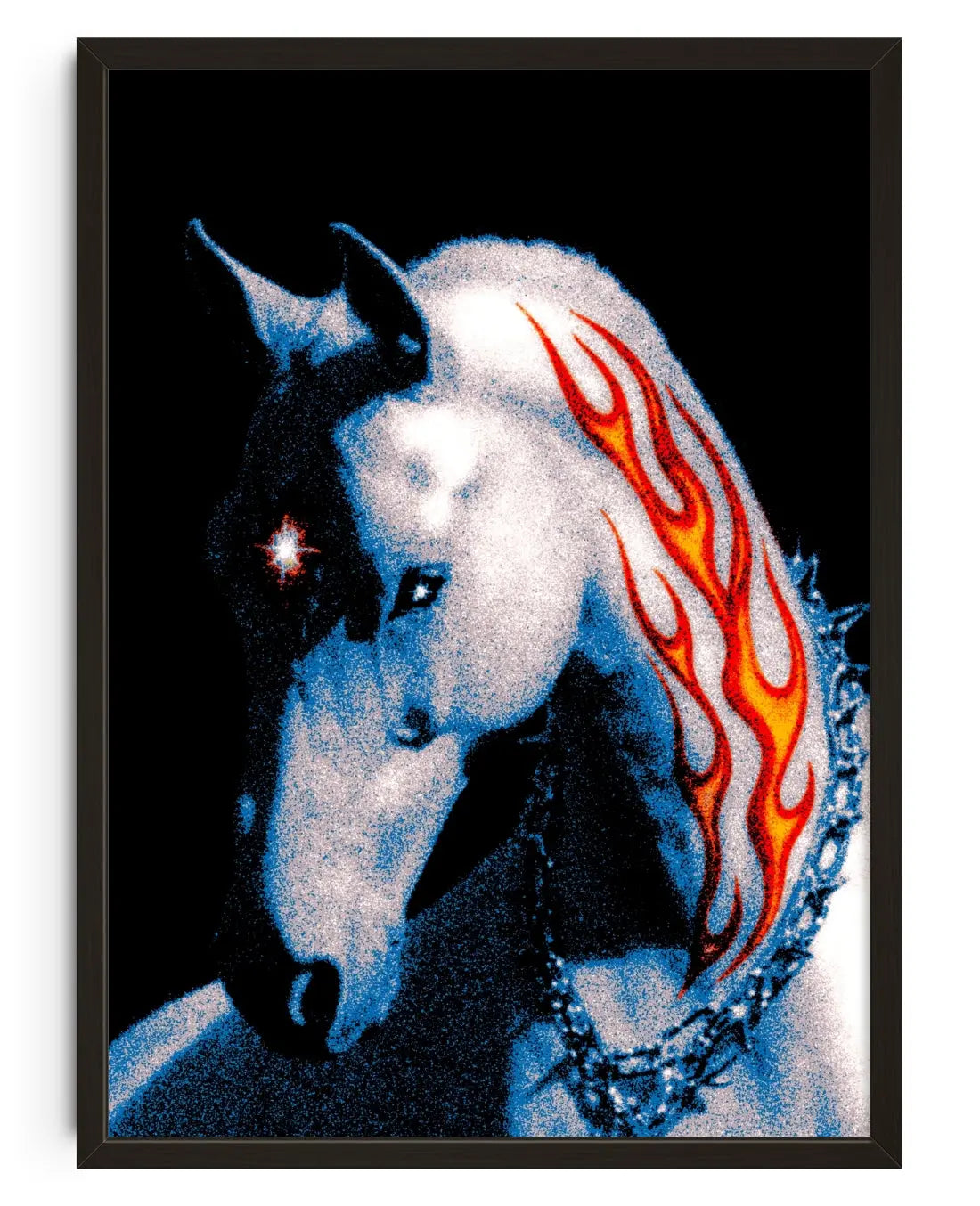 fire rides with me contemporary art print by Blank Embrace - sold by DROOL