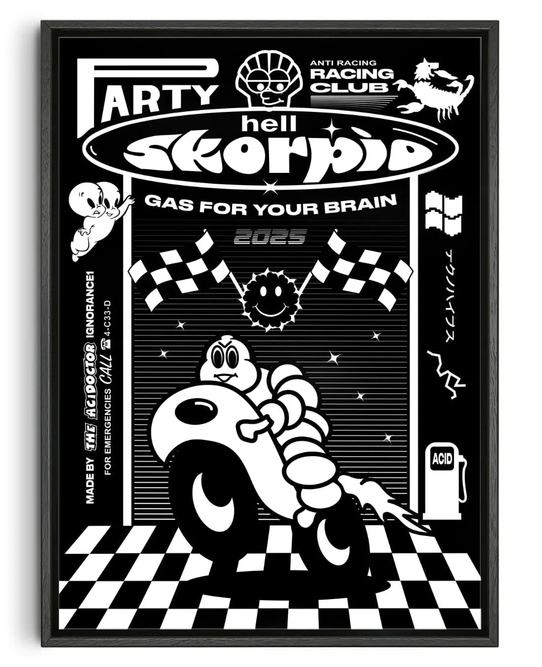 Motor Club contemporary wall art print by Ignorance1 - sold by DROOL