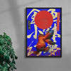 Goldfish contemporary wall art print by Ren Morita - sold by DROOL