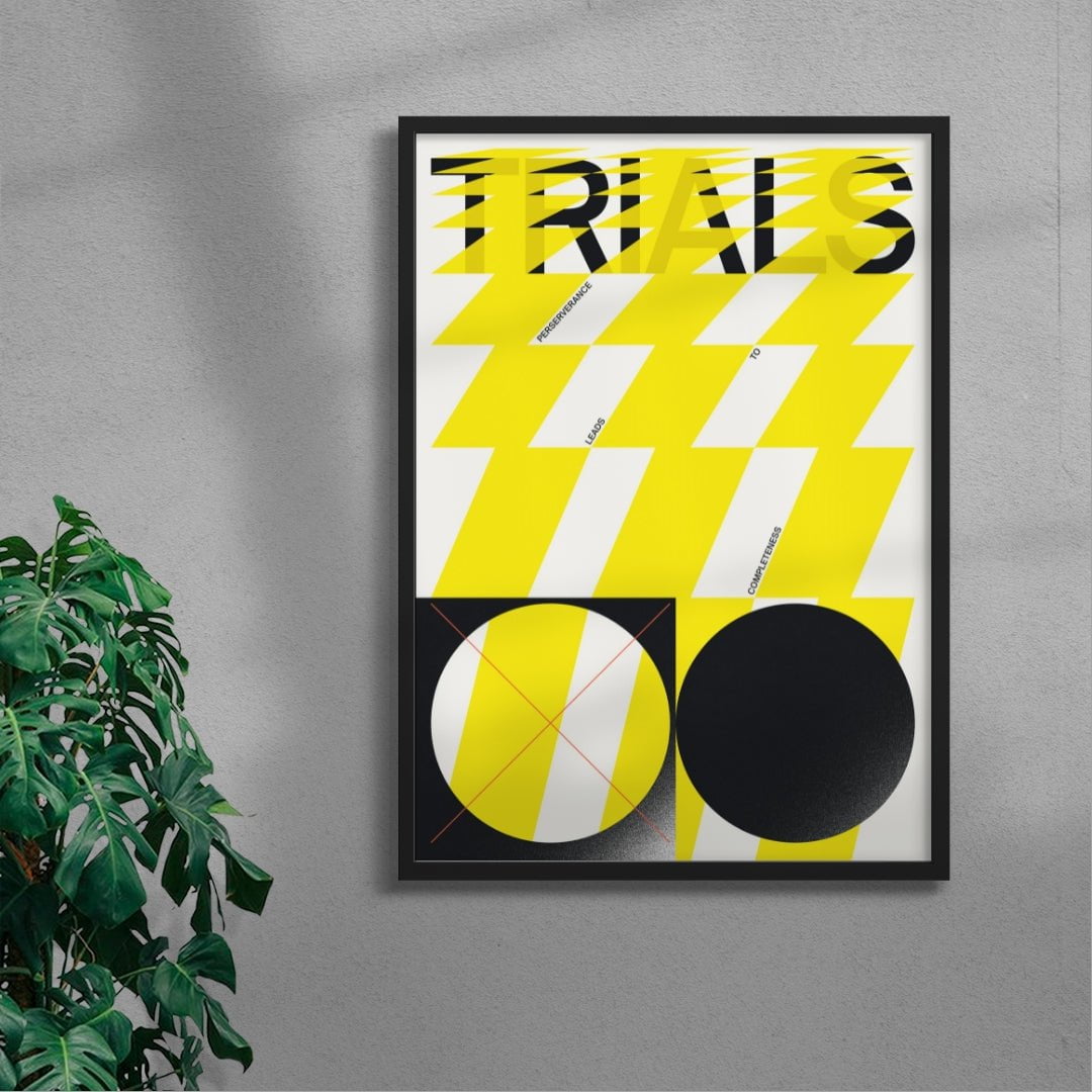 TRIALS contemporary wall art print by Xtian Miller - sold by DROOL