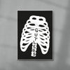 Gutless contemporary wall art print by Max Blackmore - sold by DROOL