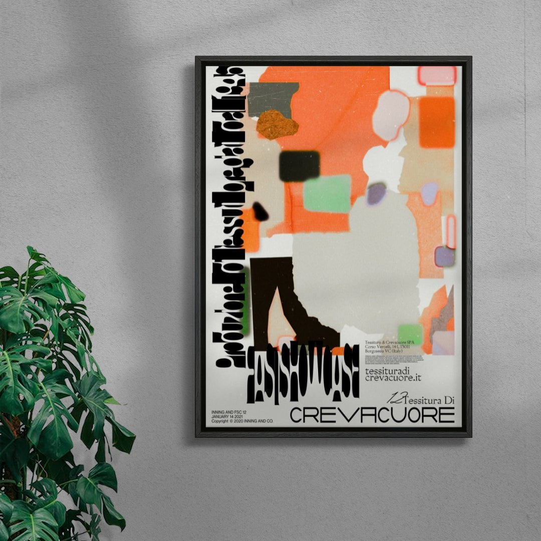 Crevacuore contemporary wall art print by Hui Hwang - sold by DROOL