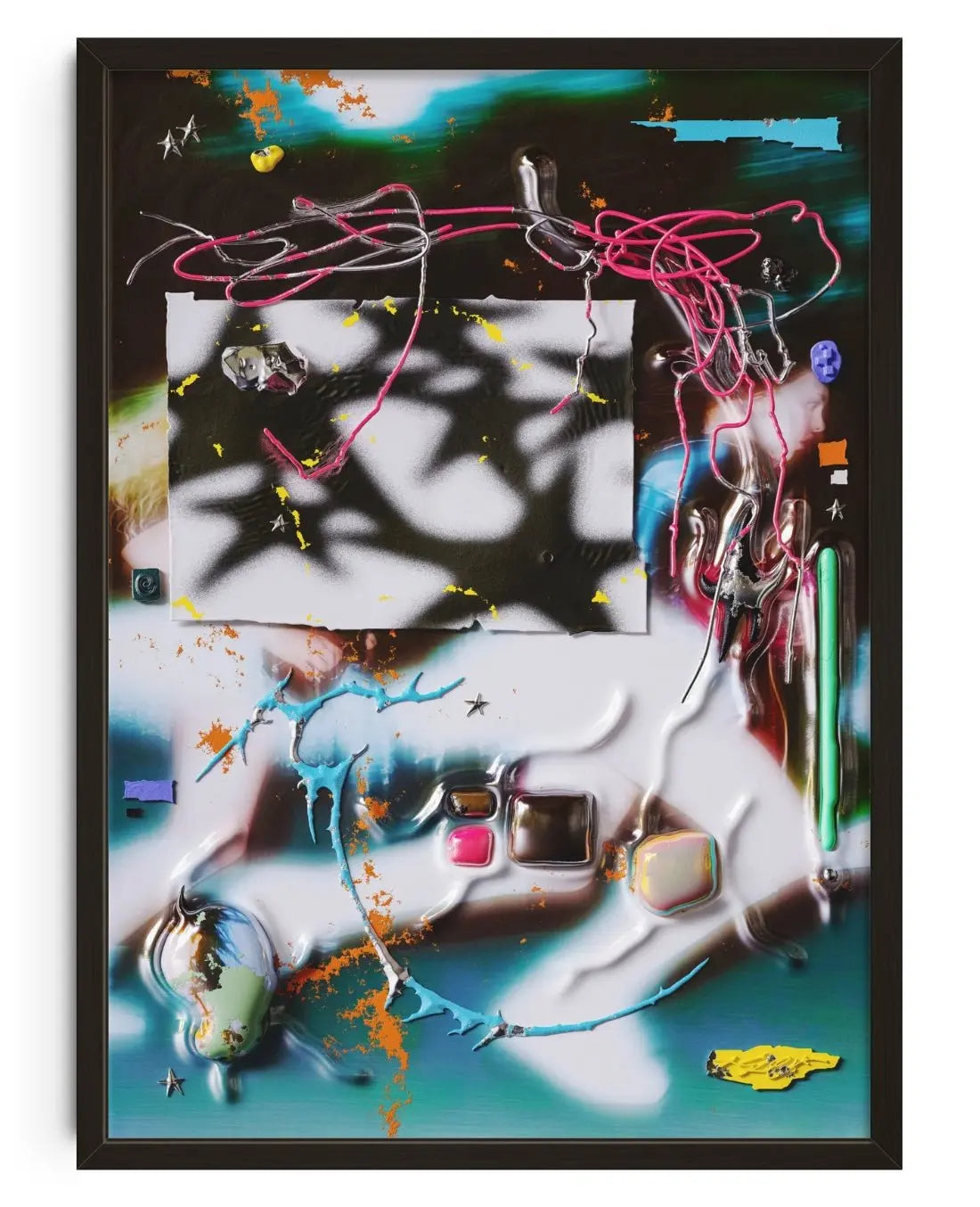 Fractured Youth contemporary wall art print by Kitasavi - sold by DROOL