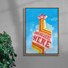 Wish You Were Here contemporary wall art print by Laurie Campbell - sold by DROOL