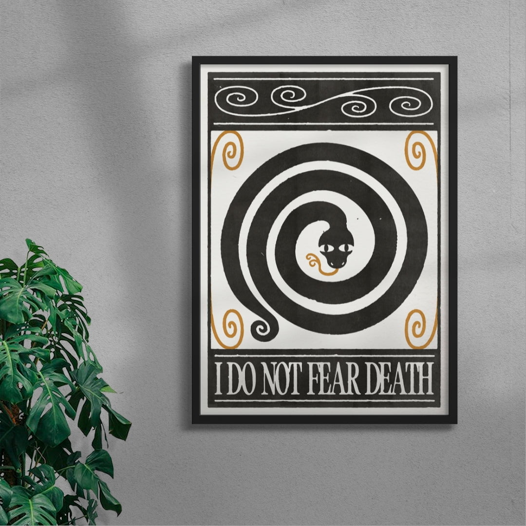 Do Not Fear contemporary wall art print by Alexander Khabbazi - sold by DROOL