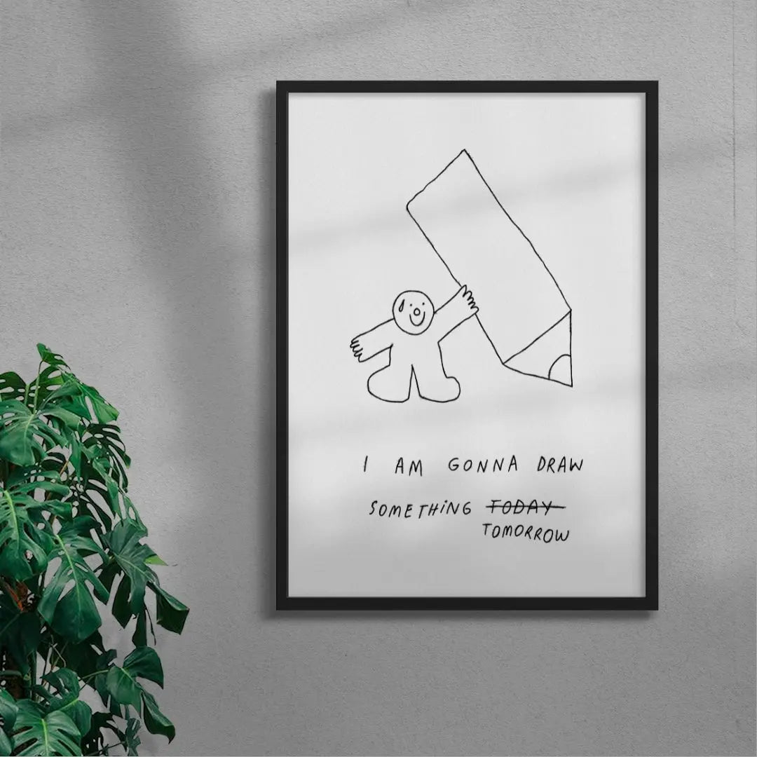 Tomorrow contemporary wall art print by Bianca Beneduci Assad - sold by DROOL
