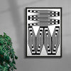 Bollwerk Weekender contemporary wall art print by Bollo - sold by DROOL
