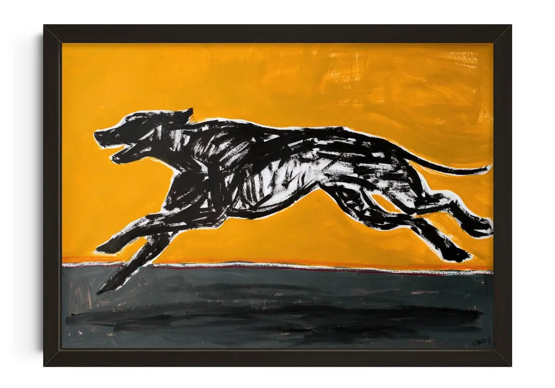Leap of Faith contemporary art print by Caitlin Flood-Molyneux - sold by DROOL