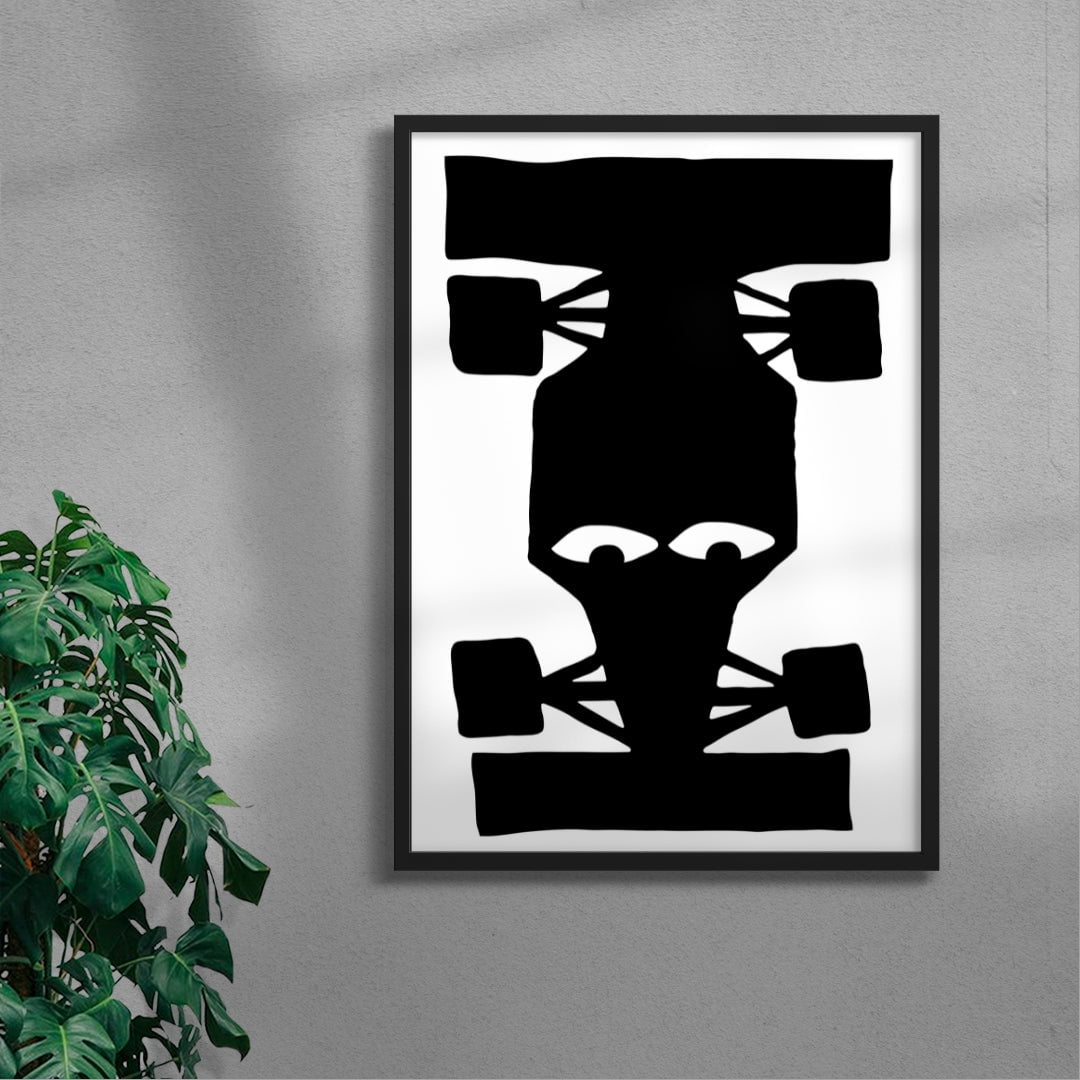F1 contemporary wall art print by Max Blackmore - sold by DROOL