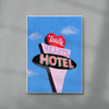 Lonely Hearts Hotel contemporary wall art print by Laurie Campbell - sold by DROOL