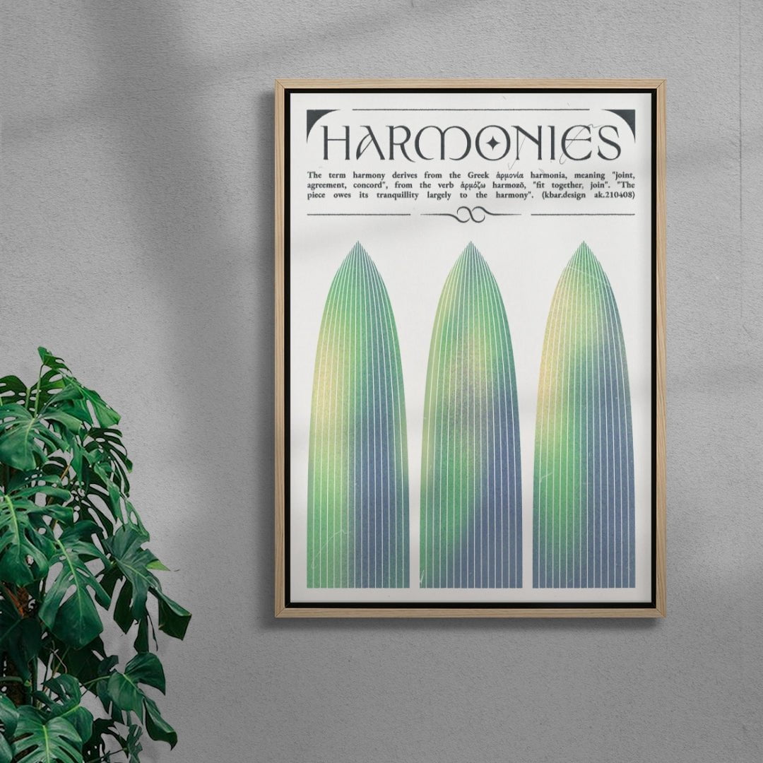 Harmonies contemporary wall art print by Alexander Khabbazi - sold by DROOL