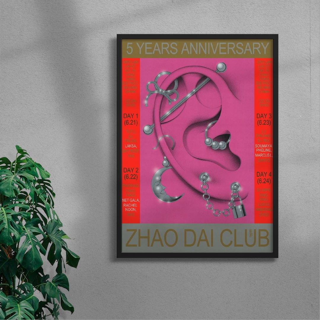 Zhao Dai 5 Year Anniversary contemporary wall art print by MENSLIES - sold by DROOL