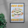 Dog Eat Dog World contemporary wall art print by My Sunbeam - sold by DROOL