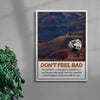 Don't feel bad contemporary wall art print by Salome Frenzel - sold by DROOL