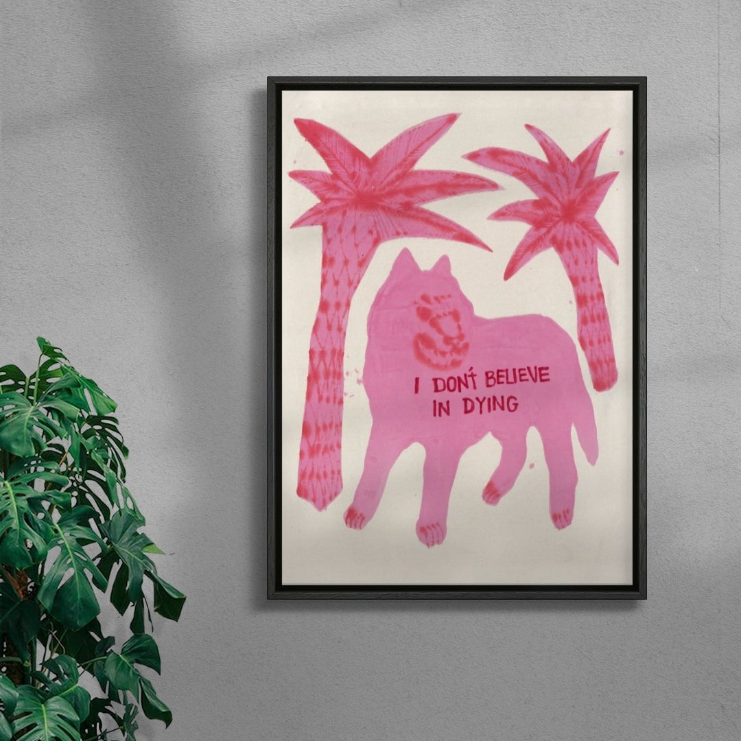But I Do Believe In Death contemporary wall art print by Kwonny - sold by DROOL