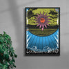 Weird visions contemporary wall art print by Jorge Santos - sold by DROOL