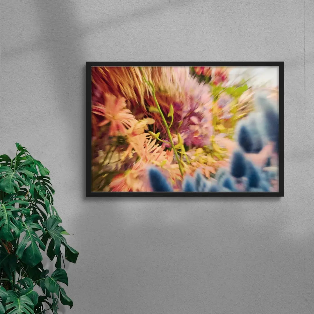 Floral Blur contemporary wall art print by Molly Strohl - sold by DROOL