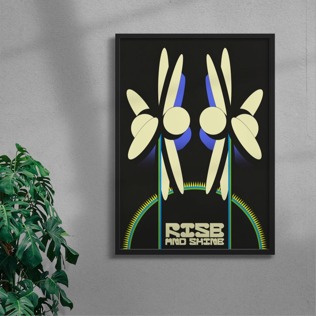 Rise and Shine contemporary wall art print by Edan Strachan - sold by DROOL